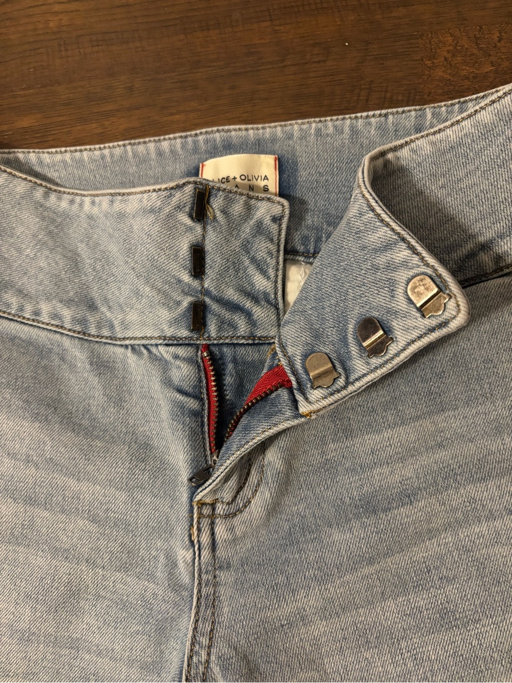 Alice + Olivia Hot Mid Rise Jeans - Picture 8 of 13